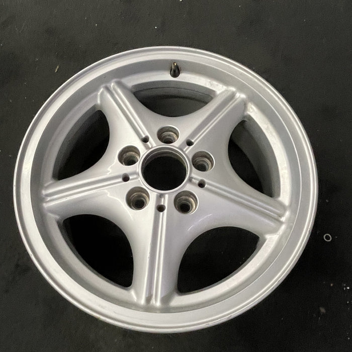 16" BMW Z3 01-02 16x7, alloy, 5 spoke, webbed spoke, chrome Original OEM Wheel Rim