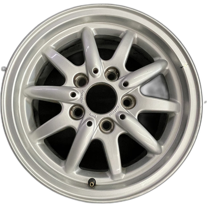 15" BMW 318i 95-96 15x7 , 10 spoke, flat face spoke, alternating spoke height - Front View