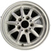 15" BMW 318i 95-96 15x7 , 10 spoke, flat face spoke, alternating spoke height - Front View