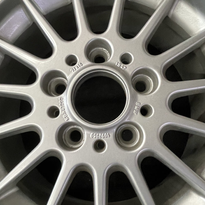 16" BMW 323i 98 16x7 , 15 spoke Original OEM Wheel Rim - Back View