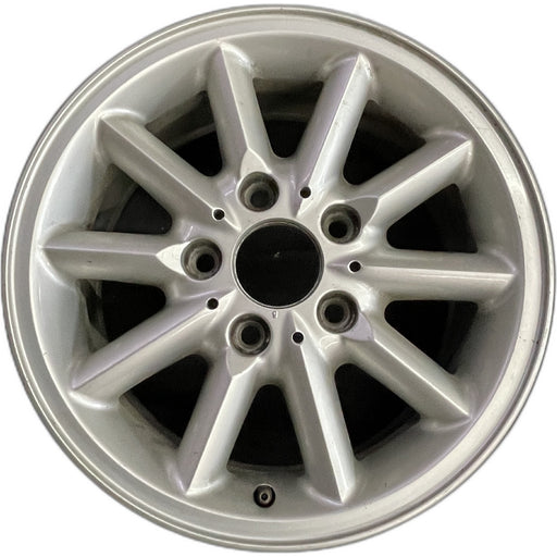 15" BMW 318i 95-99 15x7 , 10 spoke, round spoke Original OEM Wheel Rim - Front View