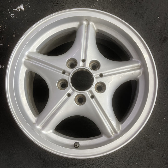 16" BMW Z3 01-02 16x7, alloy, 5 spoke, webbed spoke, chrome Original OEM Wheel Rim