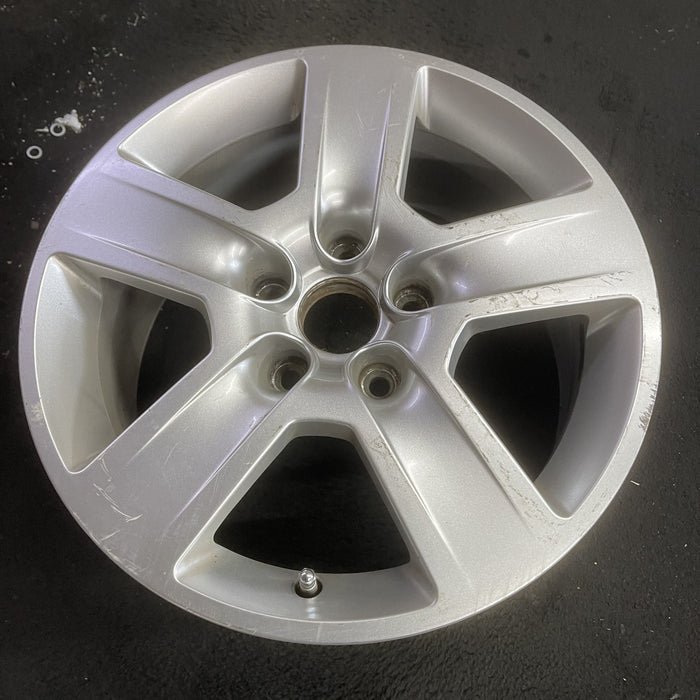 16" AUDI A4 02-05 16x7, alloy, 5 grooved spokes Original OEM Wheel Rim - Side Profile