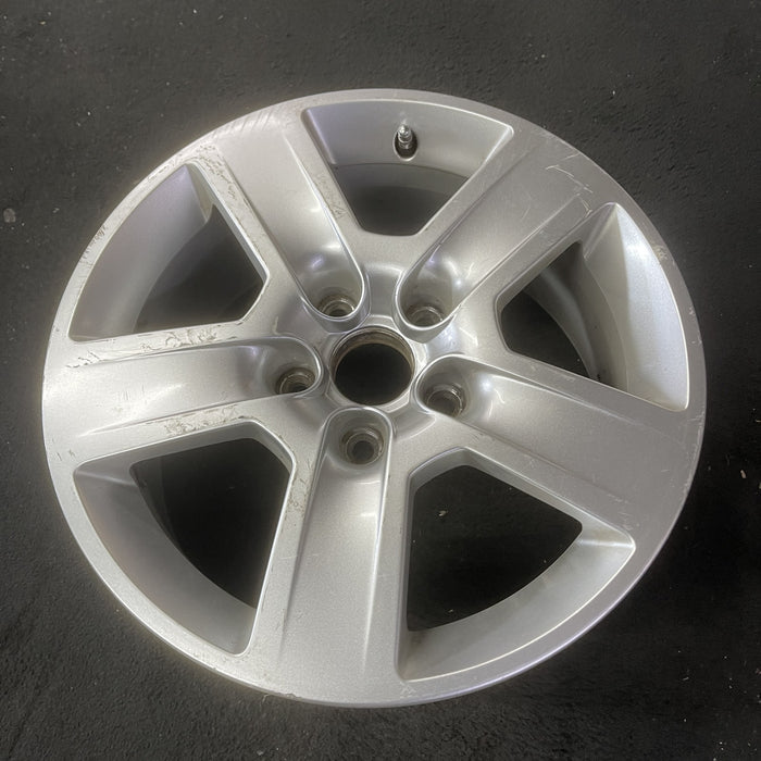 16" AUDI A4 02-05 16x7, alloy, 5 grooved spokes Original OEM Wheel Rim - Close-Up Detail