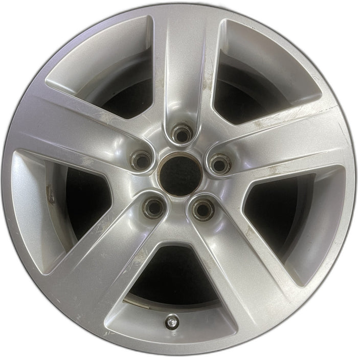 16" AUDI A4 02-05 16x7, alloy, 5 grooved spokes Original OEM Wheel Rim - Front View