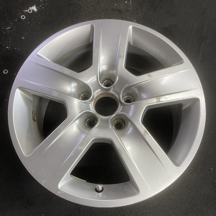 16" AUDI A4 02-05 16x7, alloy, 5 grooved spokes Original OEM Wheel Rim - Side Profile