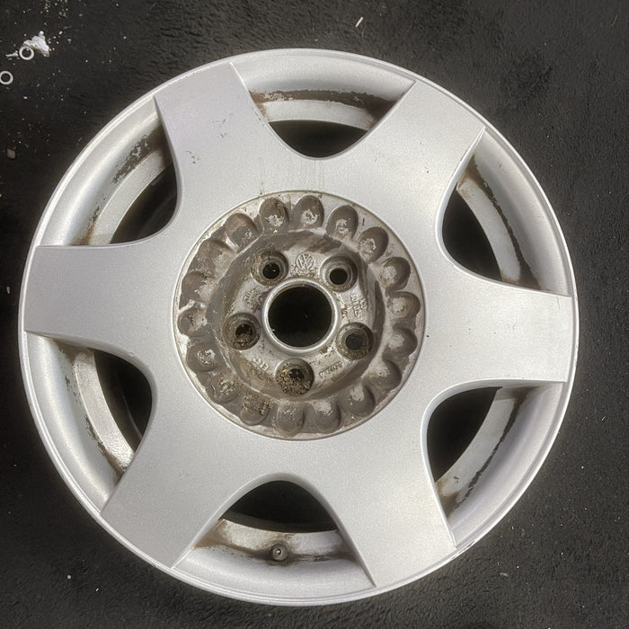 16" BEETLE 02 16x6.5, alloy, 6 straight spoke Original OEM Wheel Rim - Angle View