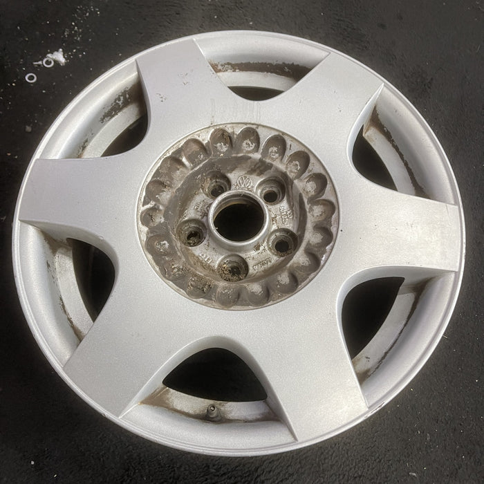 16" BEETLE 02 16x6.5, alloy, 6 straight spoke Original OEM Wheel Rim - Side Profile