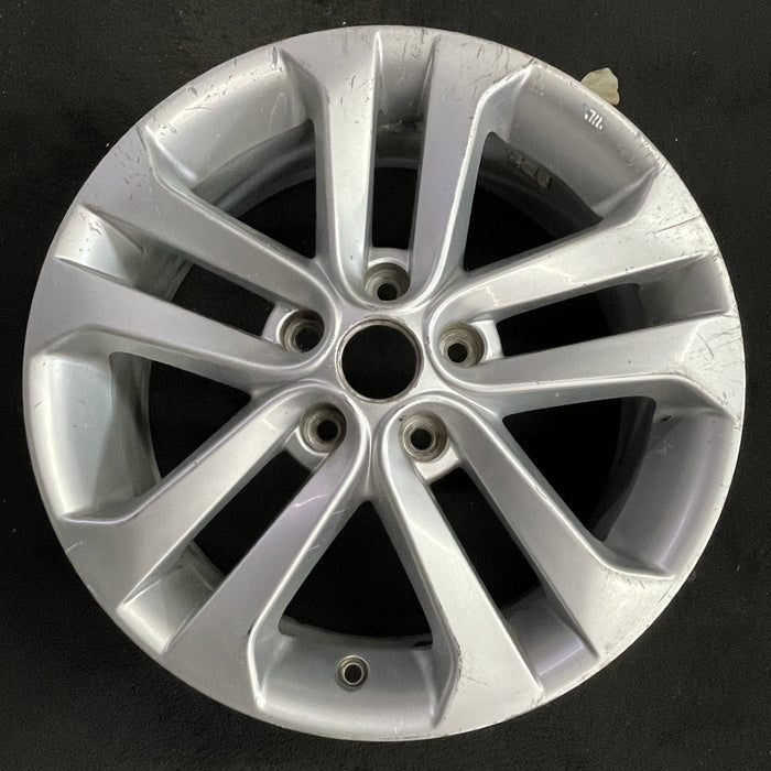 17" JUKE 11-16 17x7 , , double spoke Original OEM Wheel Rim - Angle View