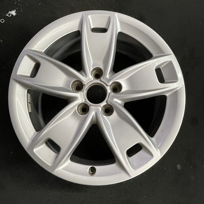 17" AUDI A3 09-13 17x7.5 , 5 spoke, single, w/holes in spoke ends Original OEM - Angle View