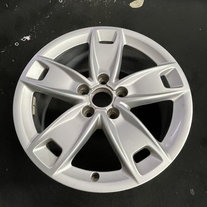 17" AUDI A3 09-13 17x7.5 , 5 spoke, single, w/holes in spoke ends Original OEM - Side Profile
