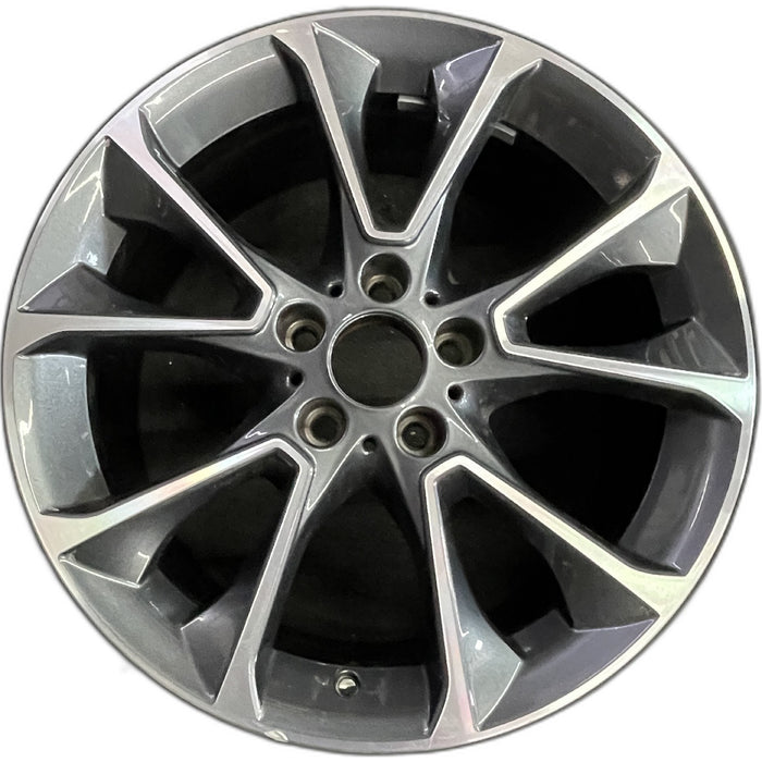 19" BMW X5 14-18 19x9 , 5 spoke, V spoke, narrow spoke Original OEM Wheel Rim - Front View