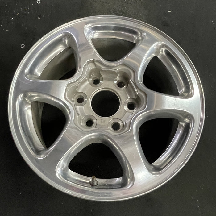 17" SIERRA 1500 PICKUP 01 17x7.5 , fully polished Original OEM Wheel Rim - Side Profile