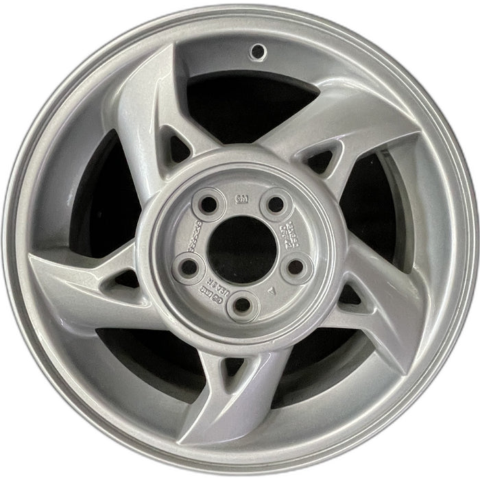16" GRAND AM 02-05 16x6.5, 5 spoke, silver Original OEM Wheel Rim - Front View