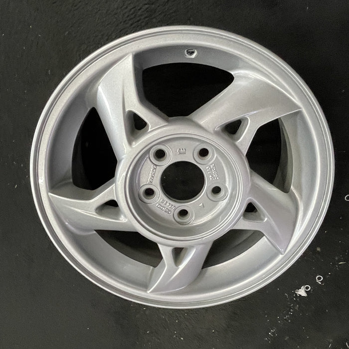 16" GRAND AM 02-05 16x6.5, 5 spoke, silver Original OEM Wheel Rim - Side Profile