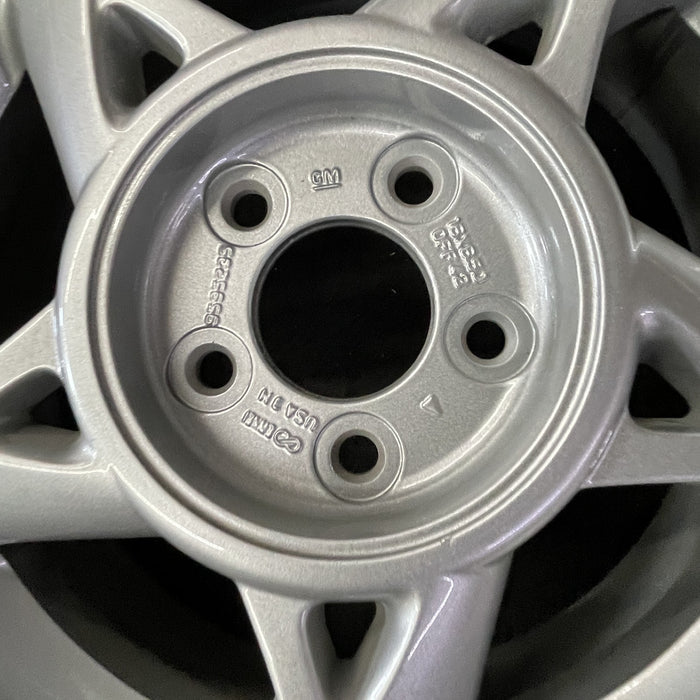 16" GRAND AM 02-05 16x6.5, 5 spoke, silver Original OEM Wheel Rim - Back View