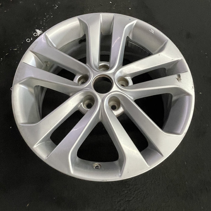17" JUKE 11-16 17x7 , , double spoke Original OEM Wheel Rim - Side Profile