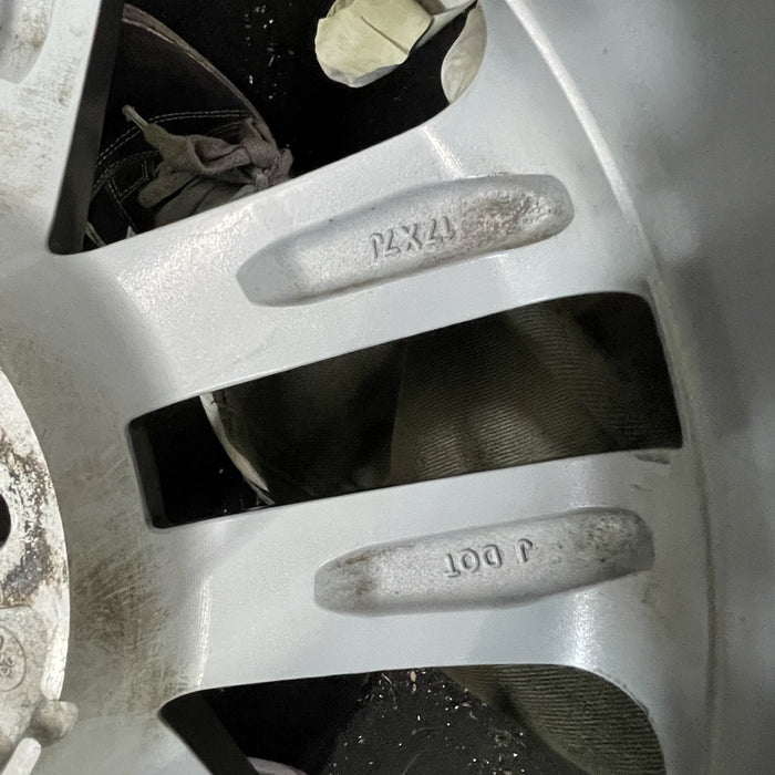 17" JUKE 11-16 17x7 , , double spoke Original OEM Wheel Rim - Back View