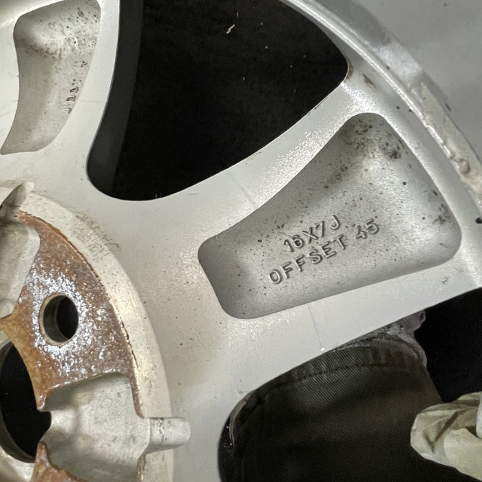 16" ALTIMA 07-08 16x7 alloy 6 spoke finish medium silver S Original OEM Wheel Rim