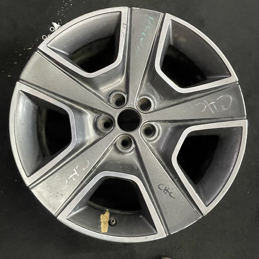 20" CHALLENGER 12 20x8, , , gray spoke Original OEM Wheel Rim - Angle View