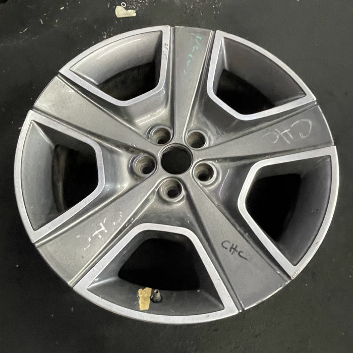 20" CHALLENGER 12 20x8, , , gray spoke Original OEM Wheel Rim - Side Profile