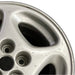 16" 300ZX 90 16x7.5 alloy 44.7mm ornament R. Original OEM Wheel Rim - Side Profile