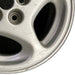 16" 300ZX 90 16x7.5 alloy 44.7mm ornament R. Original OEM Wheel Rim - Close-Up Detail