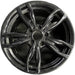 18" BMW 230i 17 18x7.5, 5 double spoke, lugs outside spoke, dark gray finish - Front View