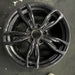 18" BMW 230i 17 18x7.5, 5 double spoke, lugs outside spoke, dark gray finish - Angle View