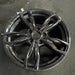 18" BMW 230i 17 18x7.5, 5 double spoke, lugs outside spoke, dark gray finish - Side Profile