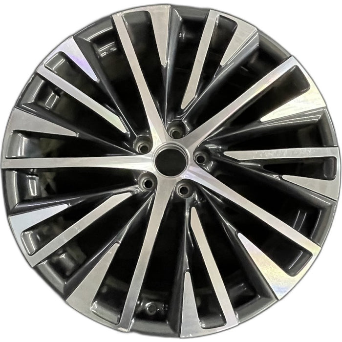 21" LEXUS RX350 23-25 21x8 20 spoke machined black Original OEM Wheel Rim