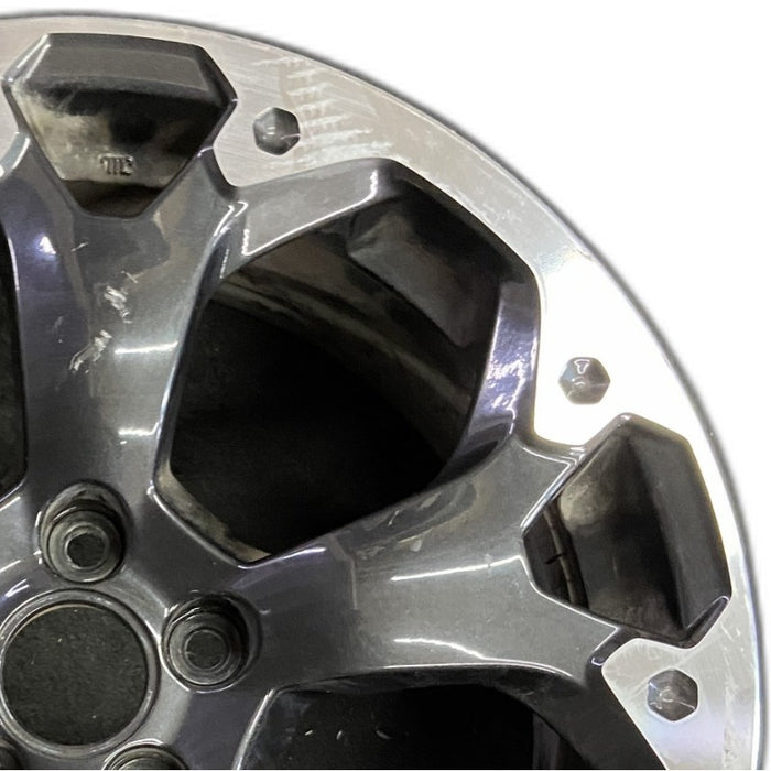 17" XV CROSSTREK 21 17x7 alloy machined face dark gray pockets outer machined Original OEM Wheel Rim