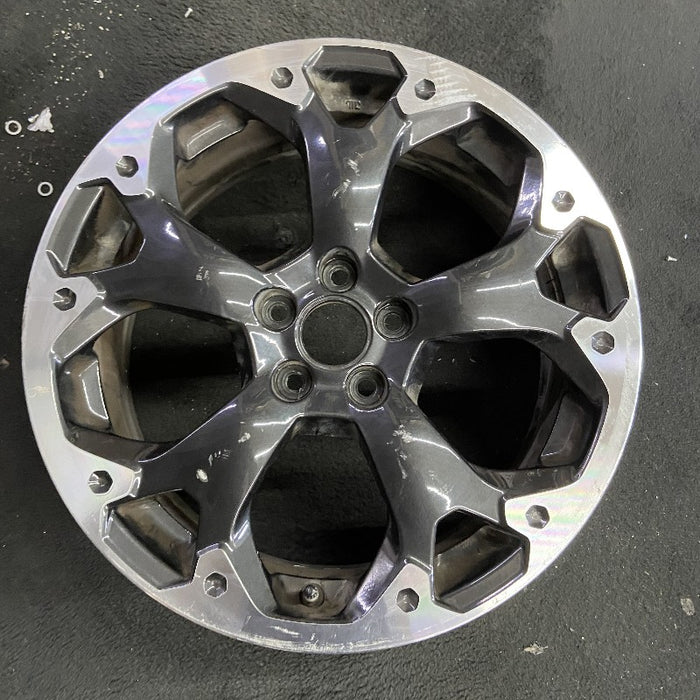 17" XV CROSSTREK 21 17x7 alloy machined face dark gray pockets outer machined Original OEM Wheel Rim