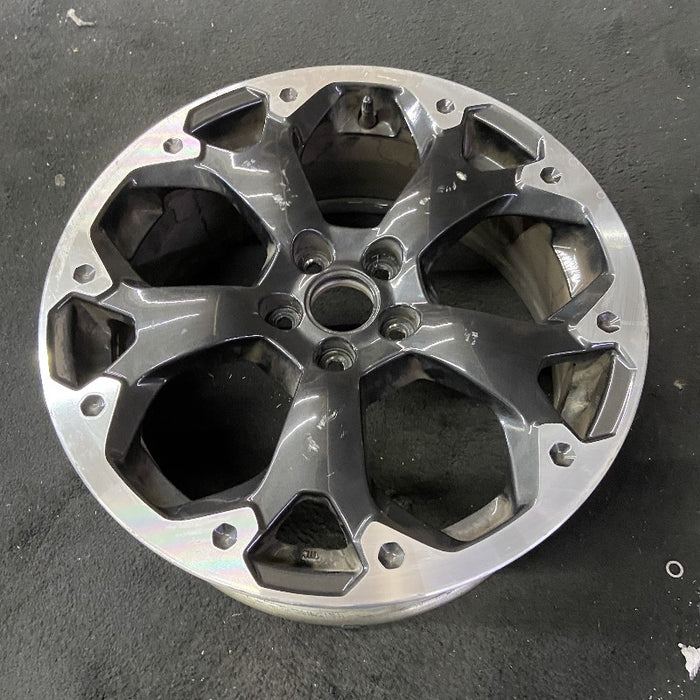 17" XV CROSSTREK 21 17x7 alloy machined face dark gray pockets outer machined Original OEM Wheel Rim