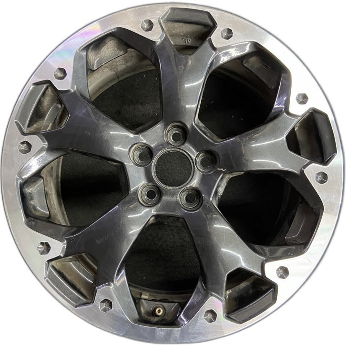 17" XV CROSSTREK 21 17x7 alloy machined face dark gray pockets outer machined Original OEM Wheel Rim