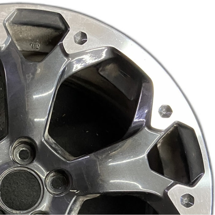 17" XV CROSSTREK 21 17x7 alloy machined face dark gray pockets outer machined Original OEM Wheel Rim