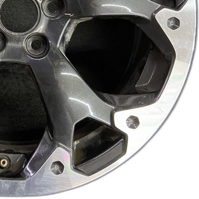 17" XV CROSSTREK 21 17x7 alloy machined face dark gray pockets outer machined Original OEM Wheel Rim