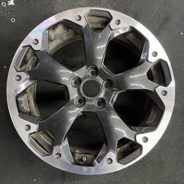 17" XV CROSSTREK 21 17x7 alloy machined face dark gray pockets outer machined Original OEM Wheel Rim