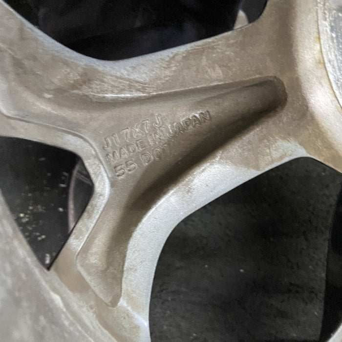 17" XV CROSSTREK 21 17x7 alloy machined face dark gray pockets outer machined Original OEM Wheel Rim