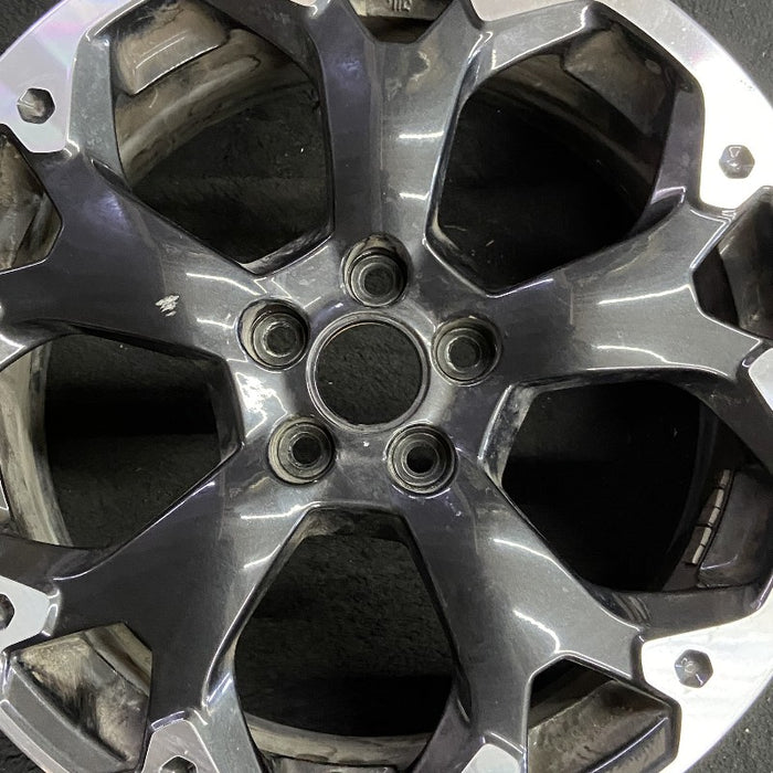 17" XV CROSSTREK 21 17x7 alloy machined face dark gray pockets outer machined - Angle View