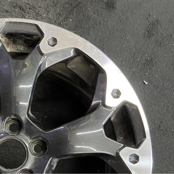 17" XV CROSSTREK 21 17x7 alloy machined face dark gray pockets outer machined - Close-Up Detail