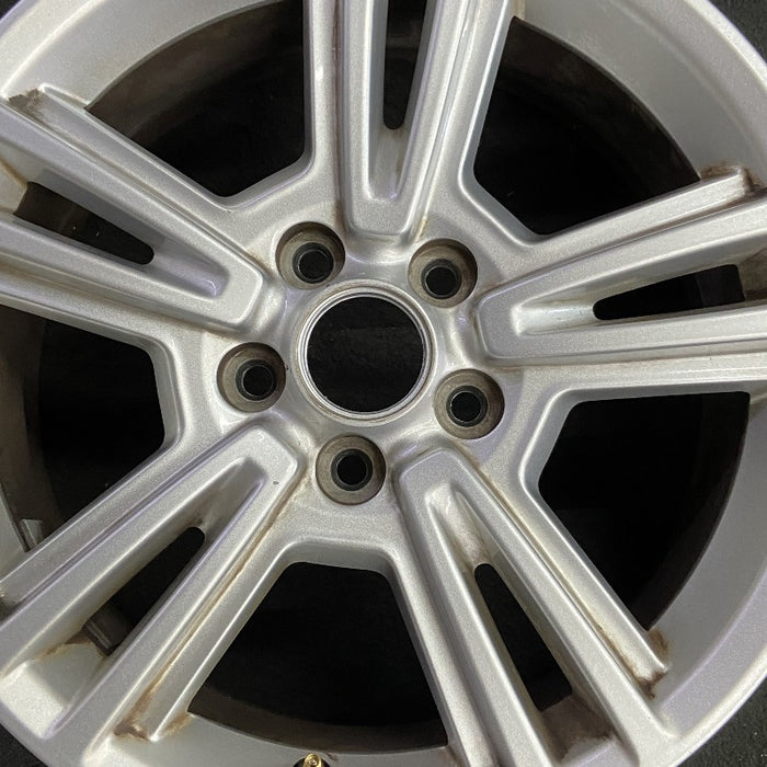 17" MUSTANG 10-14 17x7 aluminum 5 split spoke TPMS sparkle silver Original OEM - Angle View