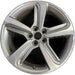 18" EDGE 19 18x8 , 5 spoke, machined face with pockets Original OEM Wheel Rim - Front View