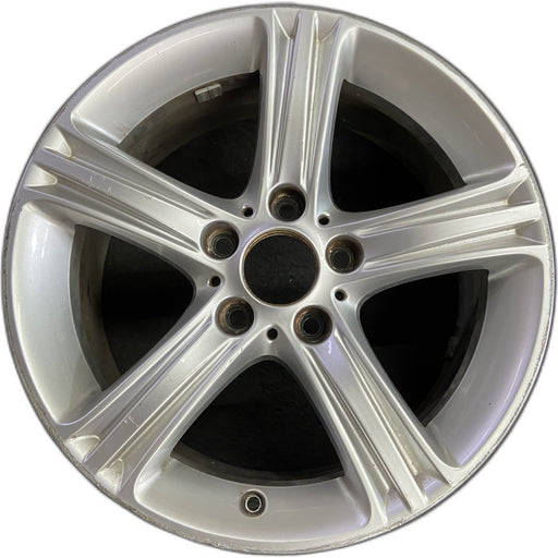 17" BMW 320i 12-13 , 17x7.5 , 5 spoke, triple edge spoke Original OEM Wheel Rim - Front View