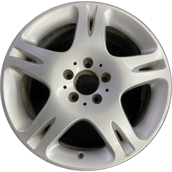 17" MERCEDES CL-CLASS 03-05 215 Type; CL500, 17x7.5 Original OEM Wheel Rim - Front View