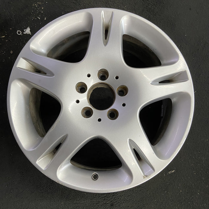 17" MERCEDES CL-CLASS 03-05 215 Type; CL500, 17x7.5 Original OEM Wheel Rim - Angle View