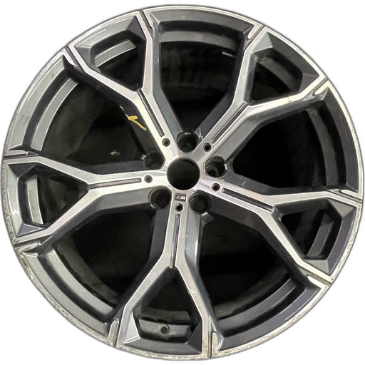 21" BMW X5 19-20 21x10.5, , , narrow spoke end Original OEM Wheel Rim - Front View