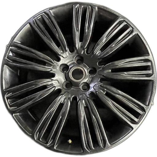 22" RANGE ROVER 19-21 22x9.5 , 9 spoke , black Original OEM Wheel Rim - Front View