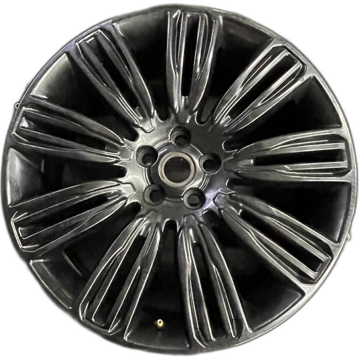 22" RANGE ROVER 19-21 22x9.5 , 9 spoke , black Original OEM Wheel Rim - Front View
