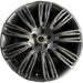 22" RANGE ROVER 19-21 22x9.5 , 9 spoke , black Original OEM Wheel Rim - Front View